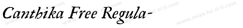 Canthika Free Regula字体转换